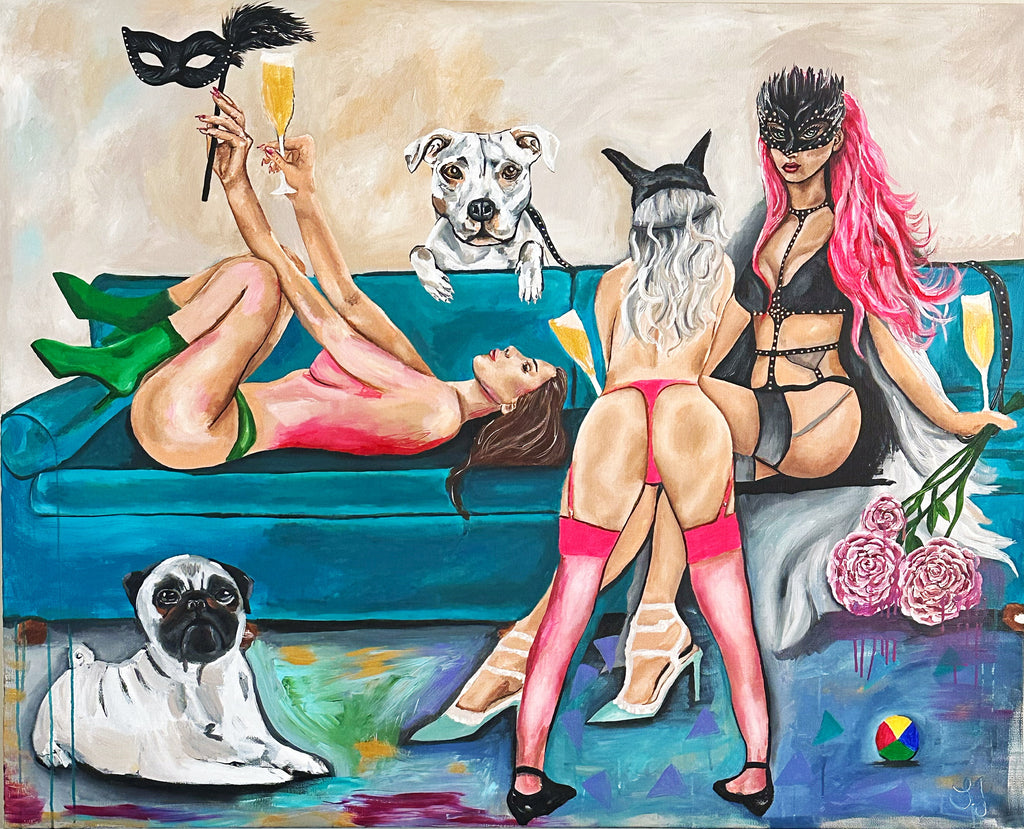 "Untamed", kraftfull målning