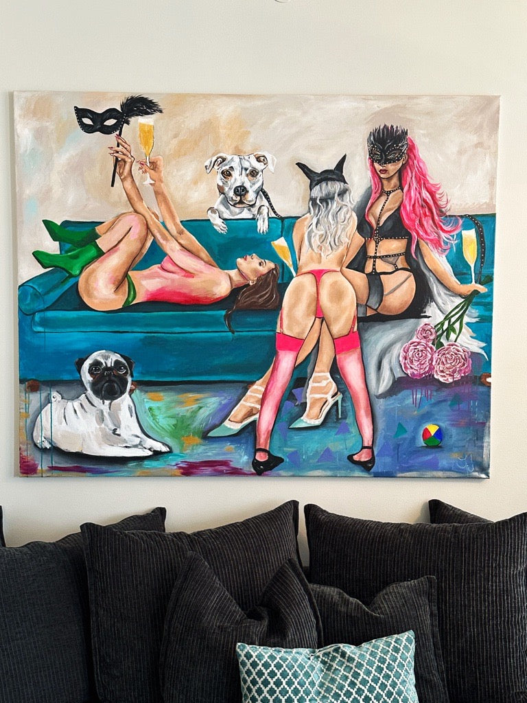 "Untamed", kraftfull målning