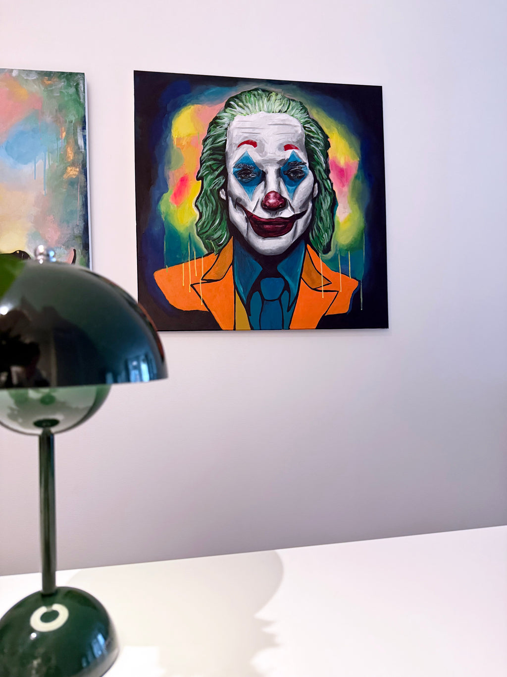 Handmålad tavla - Joker